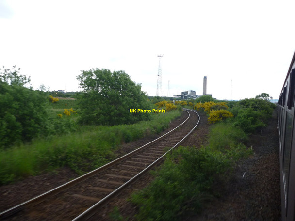 Photo 6"x4" Forth Landscapes ; The West Arrival Line To Longannet Power Station Kincardine\/NS9387 c2013