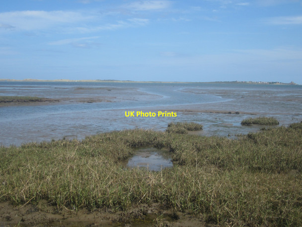 Photo 6"x4" The Black Low Channel, Fenham Flats Beal\/NU0642 c2013