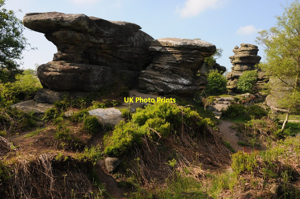 Photo 6"x4" Rock outcrops, Brimham Rocks Smelthouses c2013