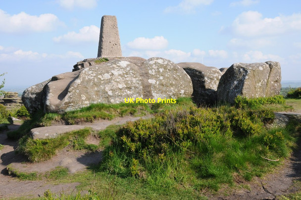 Photo 6"x4" Trig point, Brimham Rock Knoll Top c2013