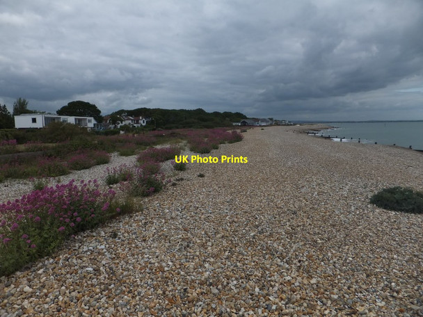 Photo 6"x4" Pebble beach at north end of East Beach, Selsey East Beach c2013