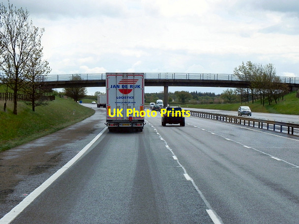 Photo 6"x4" Southbound M40, Bridge near Red House Farm Bishop's Tachbrook c2013