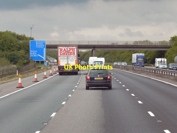 Photo 6"x4" Northbound M40 Approaching Junction 11 (Banbury) Banbury\/SP4540 c2013