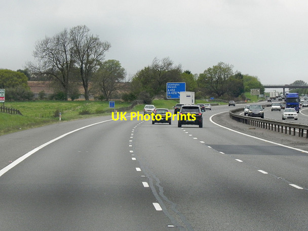 Photo 6"x4" Northbound M40, Warwickshire Bishop's Tachbrook c2013