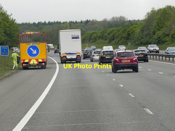 Photo 6"x4" Northbound M40 near Bishop's Tachbrook Bishop's Tachbrook c2013