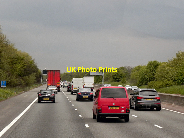 Photo 6"x4" Northbound M6 near Penkridge Boscomoor c2013