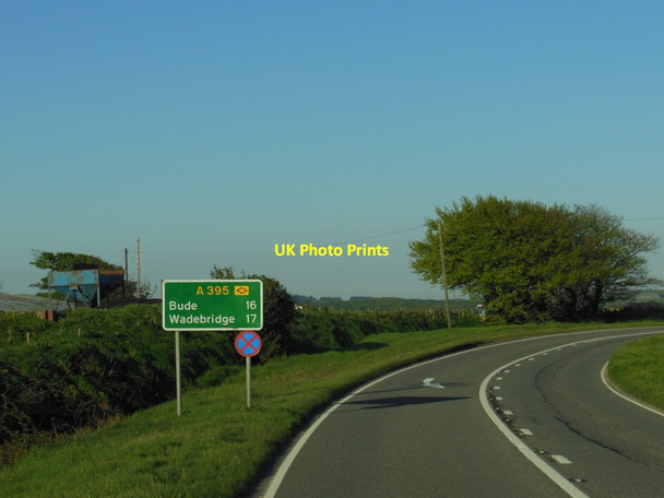 Photo 6"x4" The A395 at Tresoke Farm Davidstow c2013