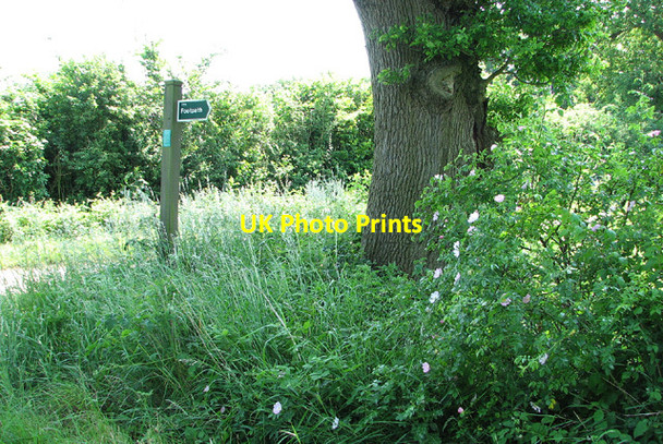 Photo 6"x4" Fingerpost beside Keepers Lane Little Glemham c2013