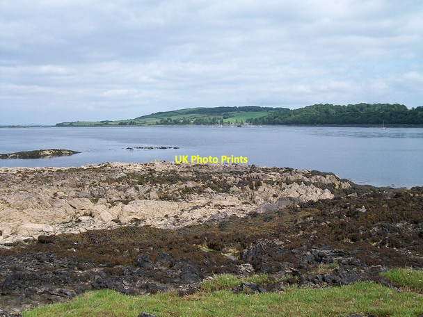 Photo 6"x4" Flat rocks at the entrance to Castleward Bay Strangford\/J5849 c2013