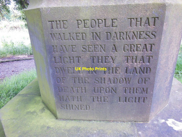 Photo 6"x4" The War Memorial at St John's Church, Bilsdale Fangdale Beck c2013 P1