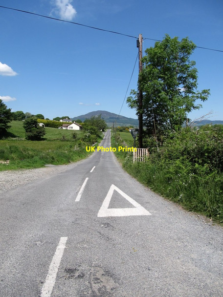 Photo 6"x4" Carrickbroad Road at its junction with Kilnasaggart Road Faughart Upper c2013