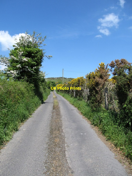 Photo 6"x4" View north along the southern section of  Carewamean Road Faughart Upper c2013