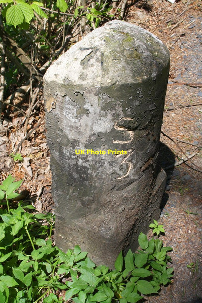 Photo 6"x4" Benchmarked milestone beside A683 at Park Wood Beckside\/SD6188 c2013