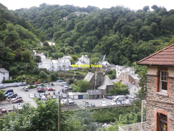 Photo 6"x4" The hills above Lynmouth Lynton c2013