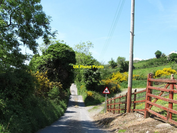 Photo 6"x4" Approaching a Z-bend on the narrow Carewamean Road Faughart Upper c2013