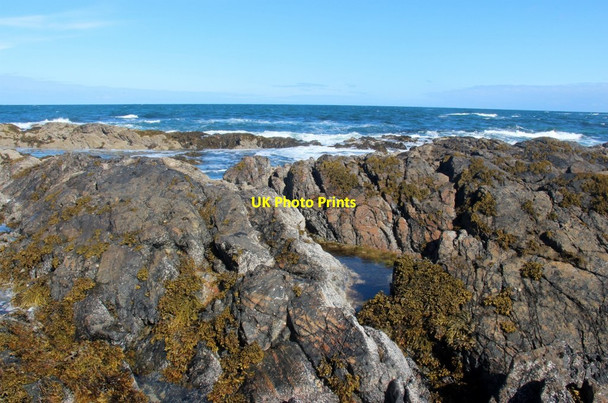 Photo 6"x4" Tidal rocks at Aird Mhurain Cliaid c2013