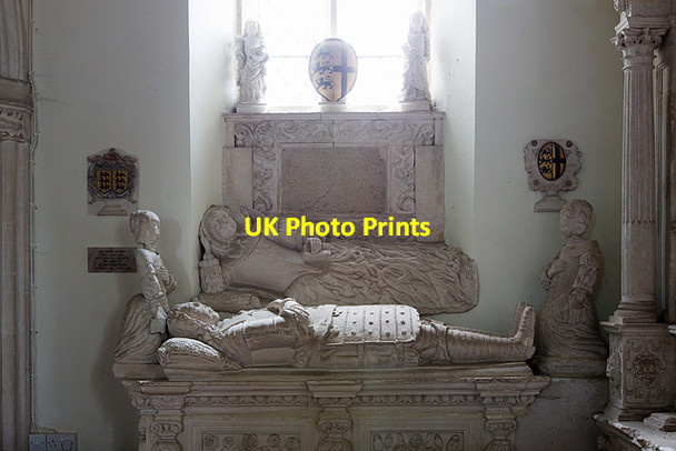 Photo 6"x4" St Mary's church, Bickleigh - monument to Sir Henry Carew Bickleigh\/SS9407 c2013