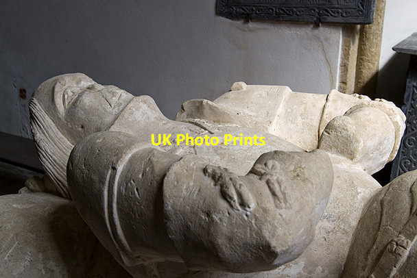 Photo 6"x4" Church of St Cuby & St Leonard, Duloe - tomb of Sir John Colshill (detail) Duloe\/SX2358 c2013