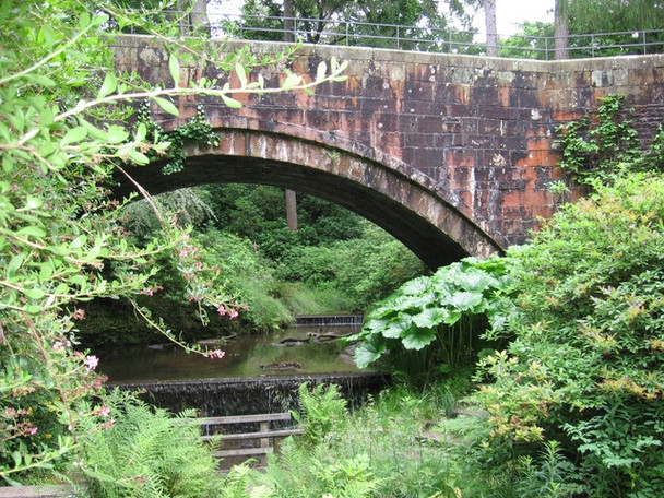 Photo 6"x4" Bridge in Lyme Park Danebank c2008