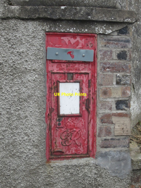 Photo 6"x4" Blocked up post box, Burnmouth Burnmouth\/NT9561 c2013