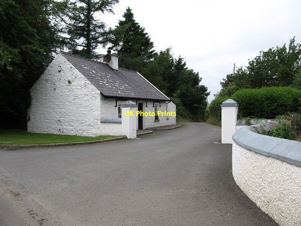 Photo 6"x4" Entrance lodge to Portloghan House Strangford\/J5849 c2013