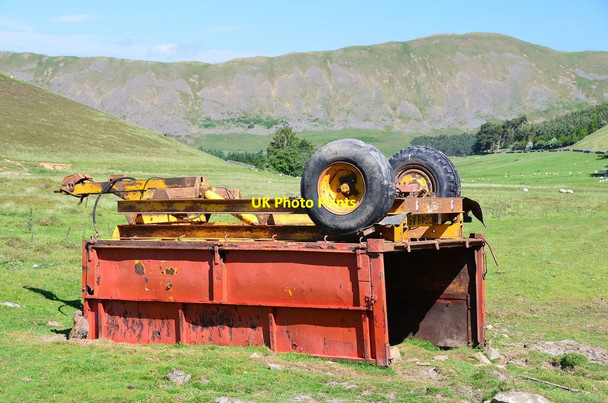 Photo 6"x4" Old trailer, Hundles Hope Hundleshope c2013