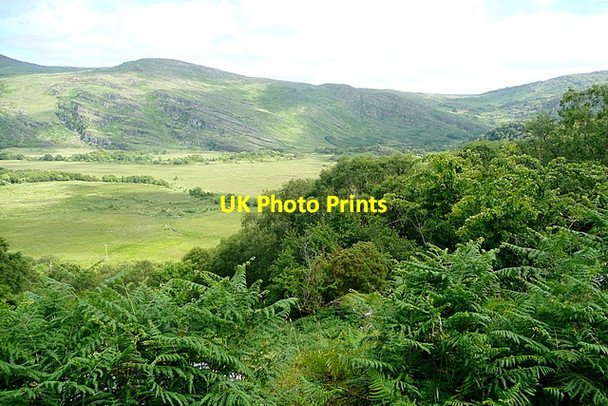Photo 6"x4" View across Slaheny River valley Kilgarvan c2013