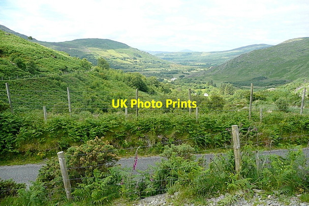 Photo 6"x4" View across Slaheny River valley Kilgarvan c2013