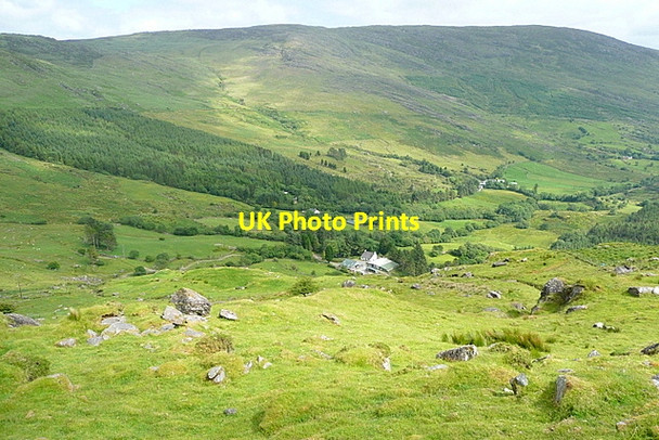 Photo 6"x4" View into Coomhola River valley Kilgarvan c2013