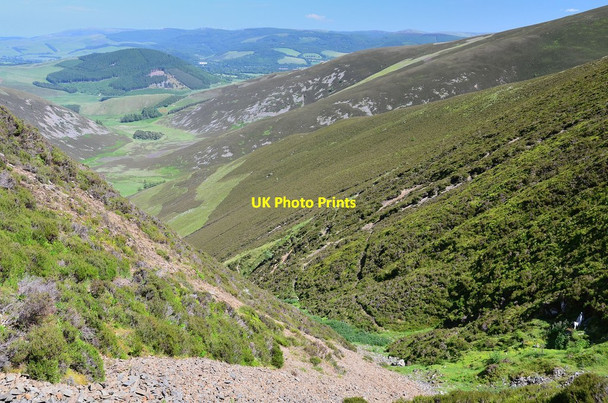 Photo 6"x4" From the top of Clinty Burn gully Glenrath c2013