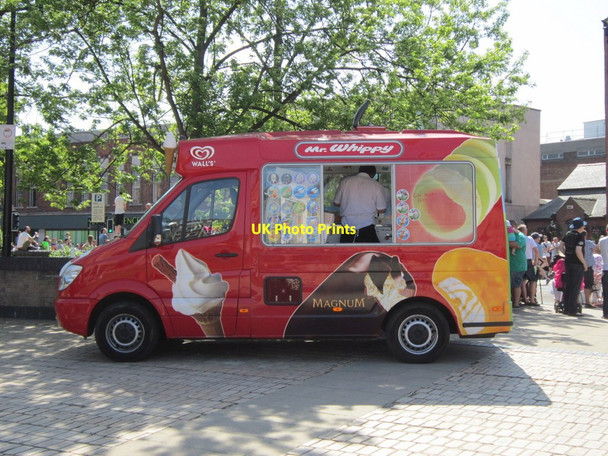 Photo 6"x4" Ice Cream Van at Queen's Gardens, Hull Kingston upon Hull c2013