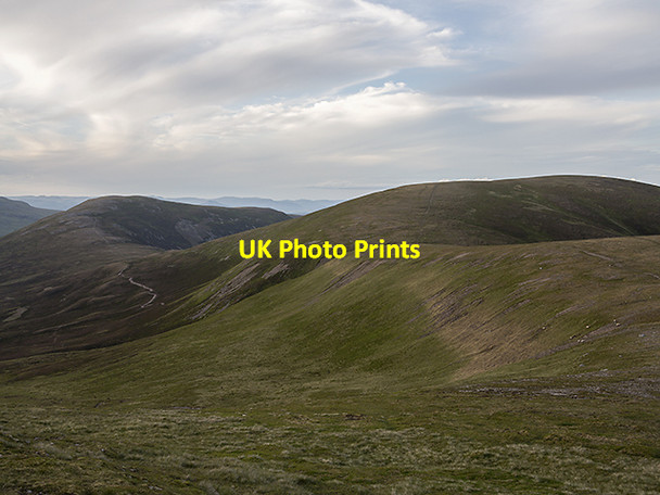 Photo 6"x4" View towards Geal Charn and A' Mharconaich Sgairneach Mh\u00f2r\/NN5974 c2013
