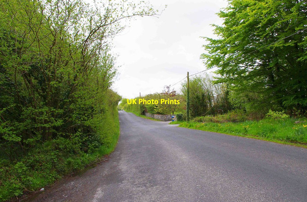 Photo 6"x4" The L4104 road near Finanagh, Co. Clare Quin c2013