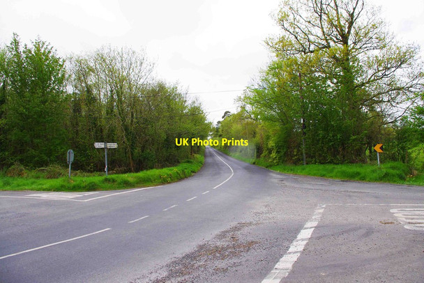 Photo 6"x4" Road junction on the L4104 near Ballycrighan, Co. Clare Quin c2013