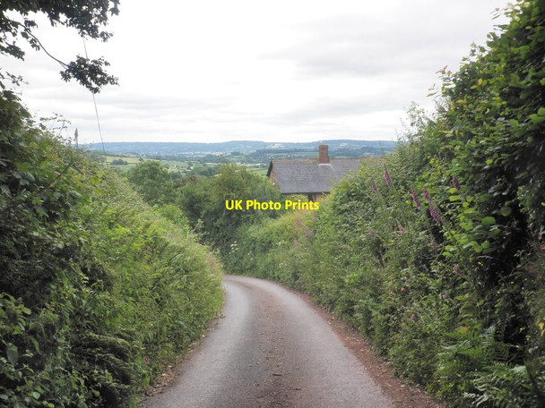 Photo 6"x4" Steep section of Road Hill Bathealton c2013