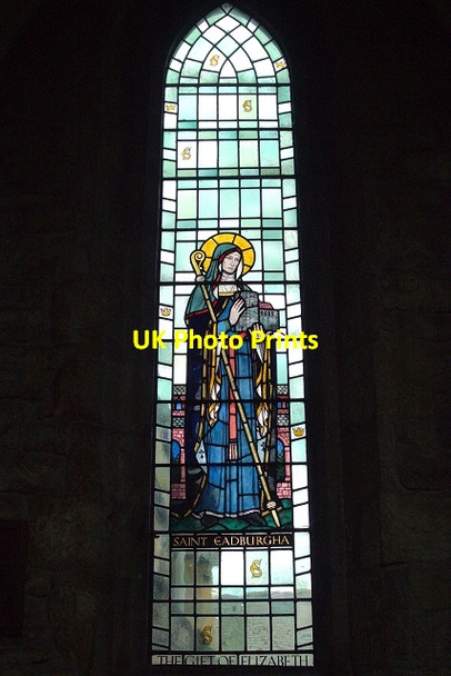 Photo 6"x4" St Michael's Church Stained Glass Window (St Eadburgha) Broadway\/SP0937 c2013