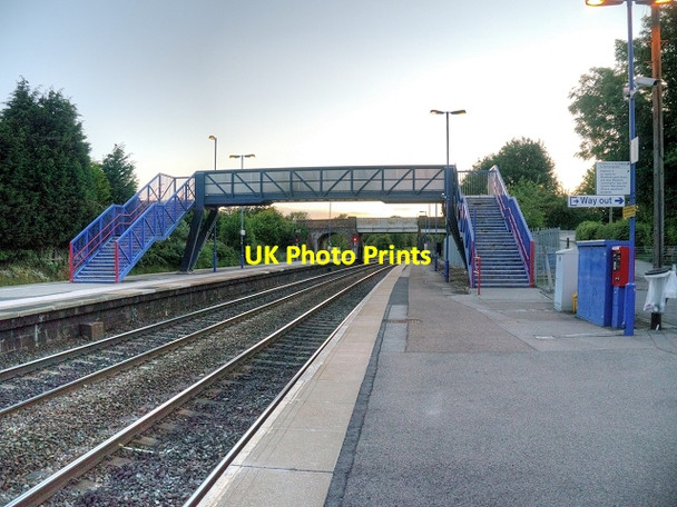 Photo 6"x4" Footbridge over Hatton Station Little Shrewley c2013
