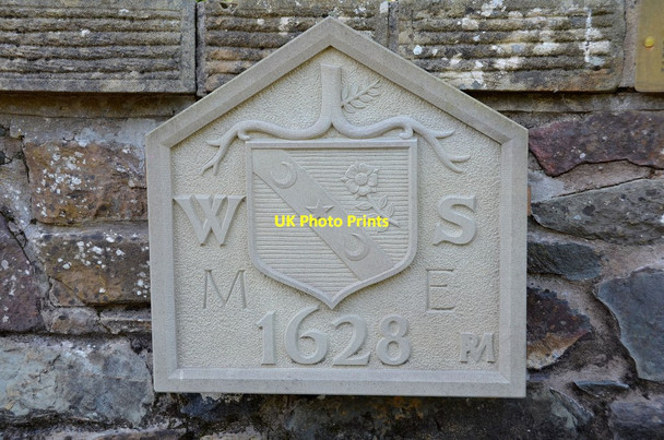 Photo 6"x4" Replica bridge plaque, Ettrickbridge Brockhill\/NT3924 c2013