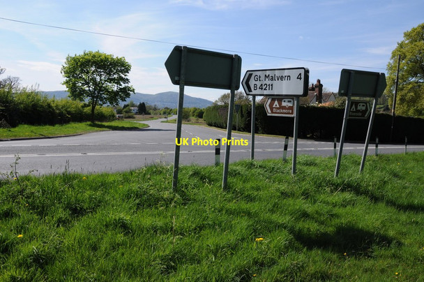 Photo 6"x4" Road junction at Rhydd Rhydd c2013
