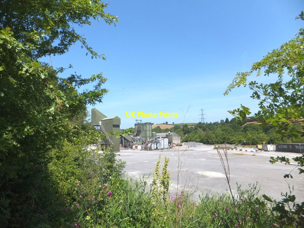 Photo 6"x4" Mineral works at Trusham Quarry Chudleigh c2013