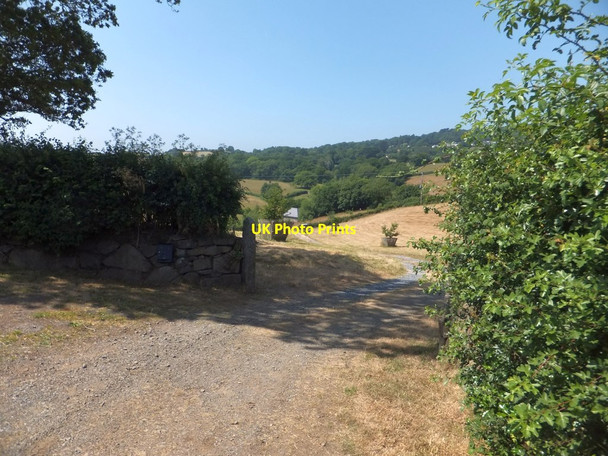 Photo 6"x4" Road to New Barn Farm Hennock c2013