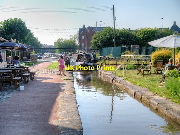 Photo 6"x4" Trent and Mersey Canal, Stone Bottom Lock (#27) Stone\/SJ9034 c2013