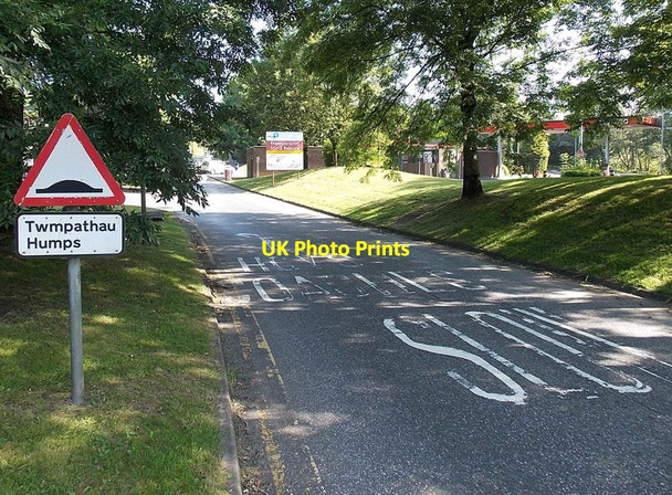 Photo 6"x4" Signs along the entrance road to Roadchef Pont Abraham Services Sardis\/SN5806 c2013