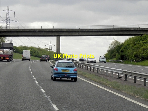 Photo 6"x4" Southbound M40 near Boarstall Wood Oakley\/SP6312 c2013