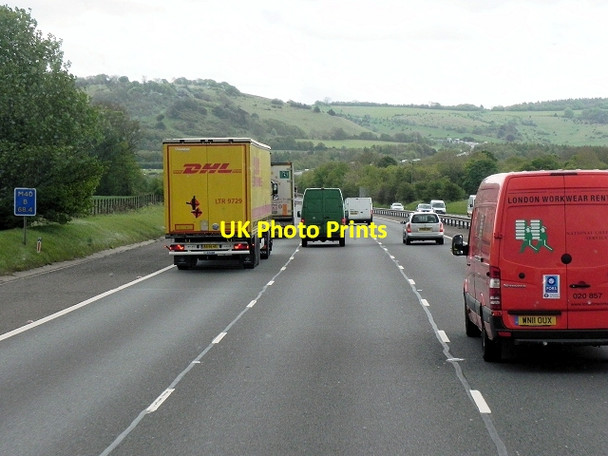 Photo 6"x4" Southbound M40 Lewknor c2013