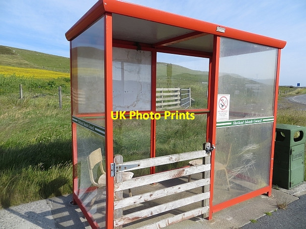 Photo 6"x4" Bus shelter Hestaford c2013
