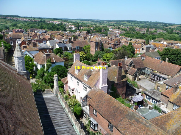 Photo 6"x4" View west from Rye Church tower Rye c2013