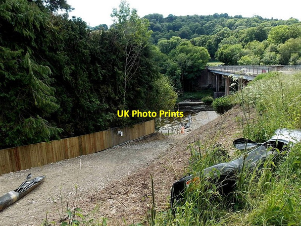 Photo 6"x4" Slipway to the River Wye at Erwood Bridge Crickadarn c2013