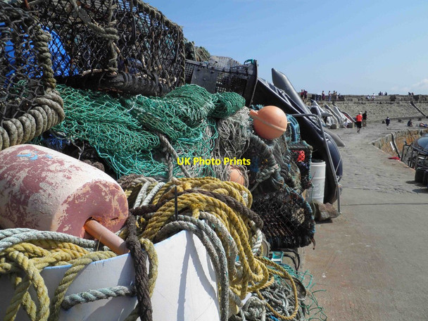 Photo 6"x4" Fishing ephemera, New Quay\/Ceinewydd quay New Quay\/Ceinewydd c2013