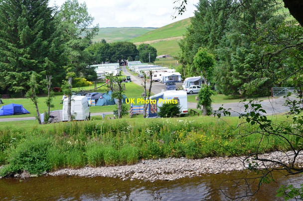 Photo 6"x4" Caravan site by the Ettrick Water, Hopehouse Wardlaw\/NT2916 c2013